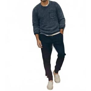 NEW TAYLOR STITCH crawford crew sweater in washed indigo